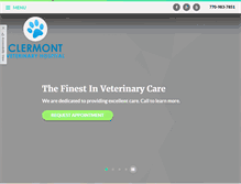 Tablet Screenshot of clermontveterinaryhospital.com